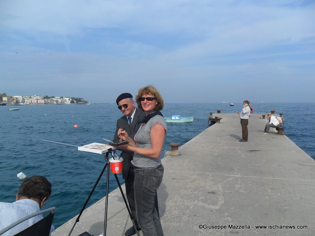 La prof.ssa Doris Rudel  con  il nostro Giuseppe Mazzella