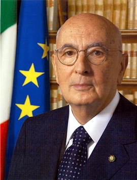 Il capo dello Stato Giorgio Napolitano